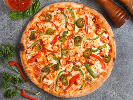 8 Peri Peri Paneer Pizza (Regular) (Serves 1- 2)