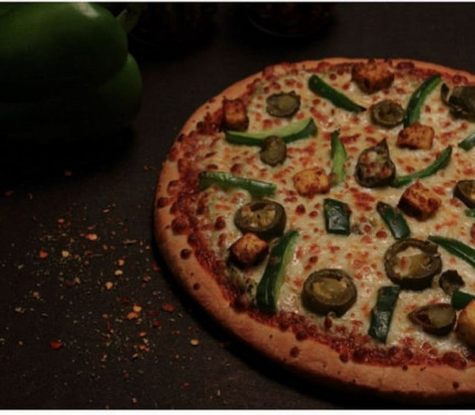 Pesto-Malerei-Pizza