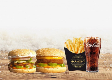 Hr Peri Peri Burger Mr.america Burger Coke Peri Peri Fries