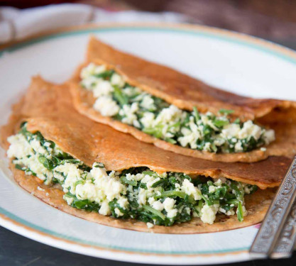 Palak Paneer Cheese Dosa (Butter)