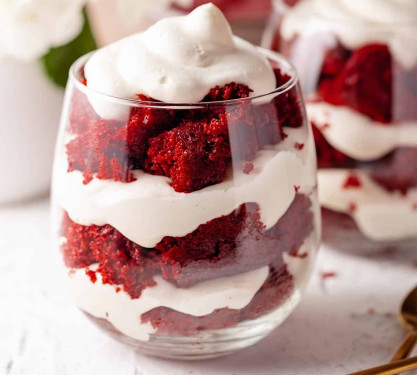 Red Velvet Cup Pudding Pudding