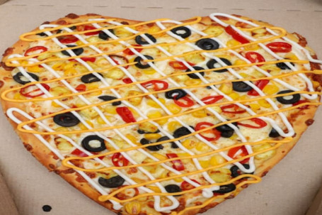 Hearty Special Heart Shape Pizza