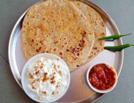 Aaloo Paratha [2]+Curd