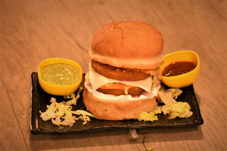 Crispy Double Tikki Burger