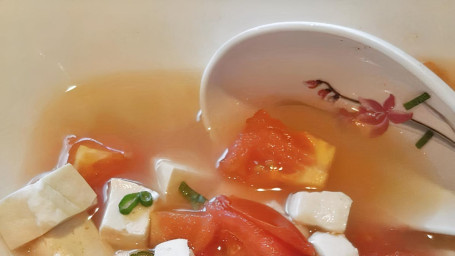 SP06 Tomato Tofu Soup 32oz fān jiā dòu fǔ tāng