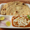 Paneer Sabji [Paneer Butter Masala] 4 Chapati 3 Parathe Salad