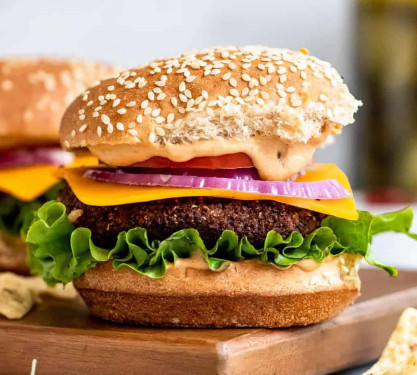 Schezwan Aloo Tikki Burger Regular