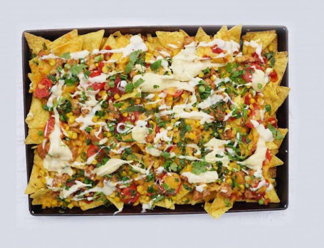 Veg Loaded Cheesy Nachos