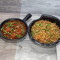 Veg Fried Rice With Manchurian Gravy Combo