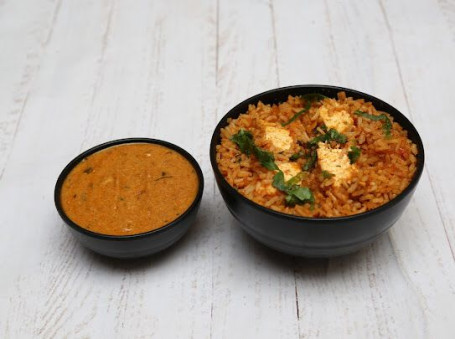 Paneer Biryani With Gravy Desi Ghee