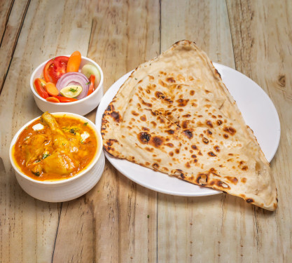 Butter Chicken With 2 Butter Naan