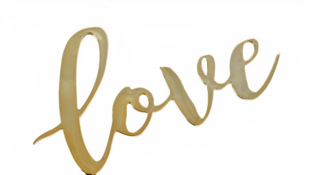 Love Cake Topper (Nonedible)