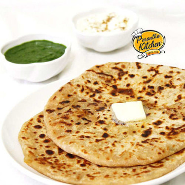 2 Aloo Parantha Chutney Pickle Butter Curd [200 Gram]