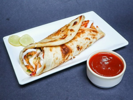 Single Chicken Malai Tikka Kathi Roll