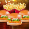 3 Paneer Delight Burger 2 Pommes (M)