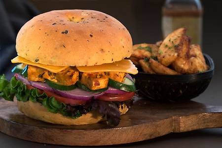 Paneer Tikka Grilled Burger