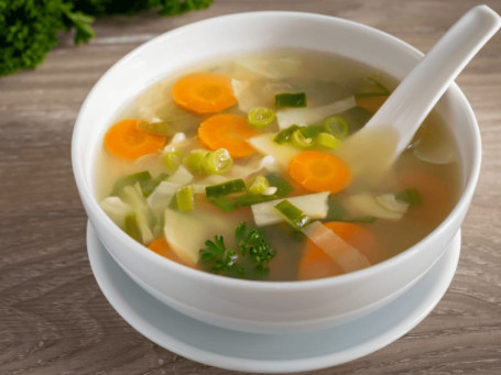 Vegetable Clear Soup With Exotic Vegetables