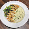 Grilled Chicken With Creamy Jalpeno Sauce And Sauted Mushrooms N Broccollin