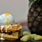 Pineapple Tidbits Cream Waffle(Half)