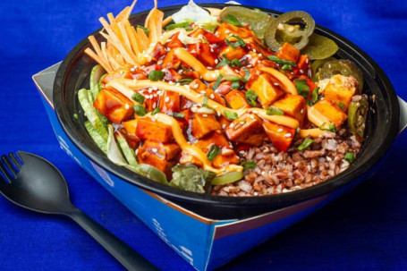 Cottage Cheese Barbecue Sauce Poke Bowl