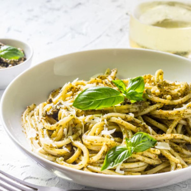 Pesto Vegetable Spaghetti