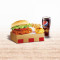 niǔ ào liáng kǎo jī tuǐ bǎo jué pèi cān zhōng là Roasted Burger Super Variety Combo