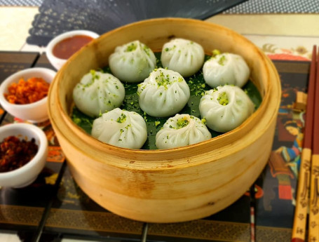 Crystal Broccoli And Almond Veg Dim-Sum (8Pcs)