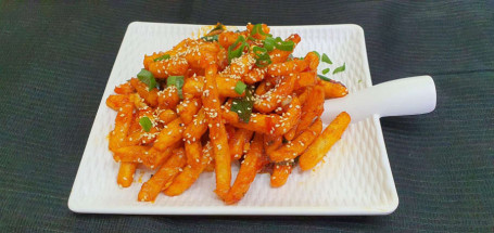 Honey Chilli Straw Potatoes