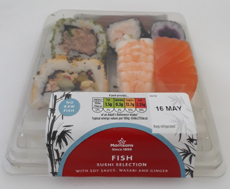 Morrisons Mittelgroße Fisch-Sushi-Auswahl