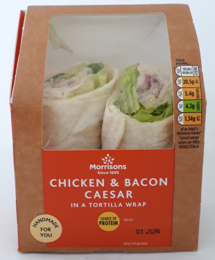 Morrisons Chicken Ceaser Salad Wrap