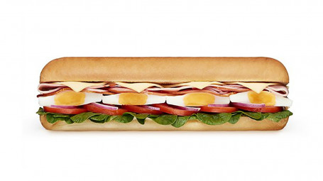 Schinken-, Ei- Und Käse-Subway-Frühstück Footlong