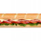 Schinken-, Tomaten- Und Käse-Subway-Frühstück Footlong