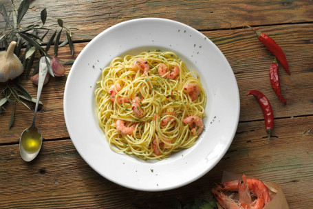 Spaghetti Peperoncino mit Langostinos