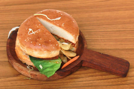 Einfacher Aloo-Tikki-Burger