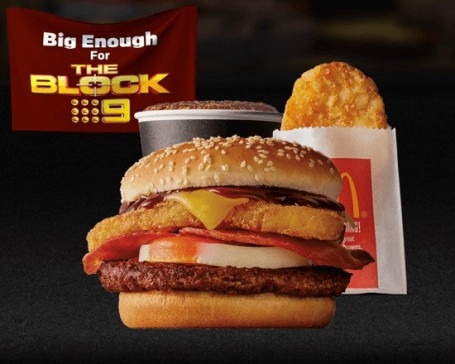 Große Brekkie-Burger-Mahlzeit