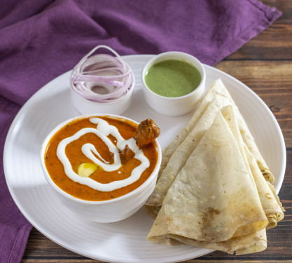 Butter Chicken (2 Pcs) Rumali Roti (4 Pcs)