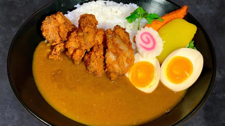 Red [Curry Rice] {Karage}