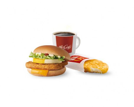 薯餅套餐香鷄蛋堡 Egg Burger With Chicken Meal