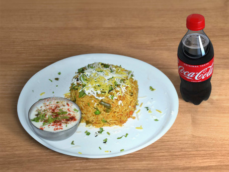 Veg Dum Biryani Coke 250 Ml Pet Bottle