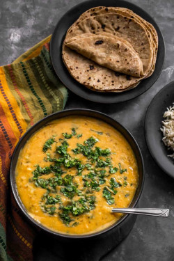 Dal Fry (250Gm) Plain Roti (5 Pc)