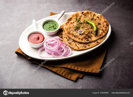 Aloo Pyaz Paratha (1 Stück Quarkgurke)