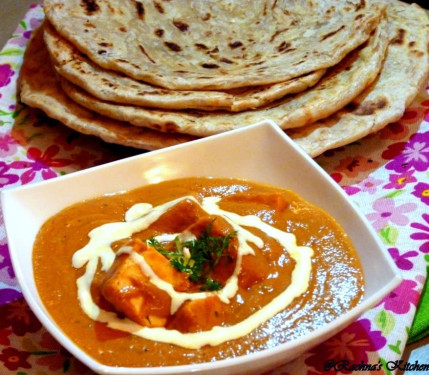 Paneer Do Pyaza 4 Pcs Butter Tandoori Roti