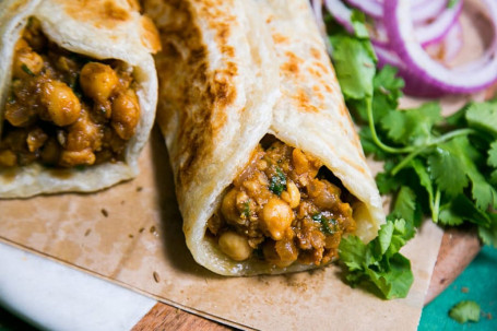 Chapati Chole Wrap