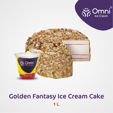 Golden Fantasy Ice Cream Cake