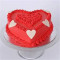 Special Heart Shape Red Velvat Cake[450 Gms]