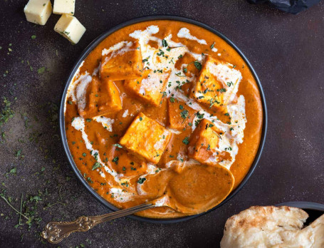 Butter Paneer Masala 3 Parathe Pickle