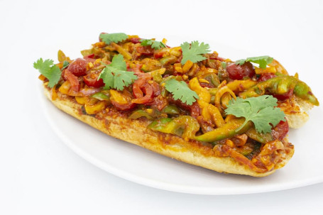 Chili Pepper Cherry Tomato French Bread Pizza