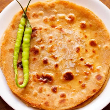 2 Patta Gobi Mattar Parantha Raita Sweet