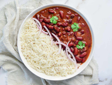 Rajma Masala Half Plain Rice 1Plate 500 Gms