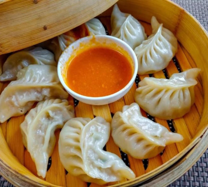 Steam Chicken Momos[10Pcs]